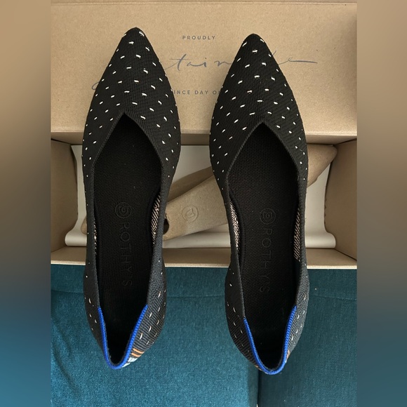 Rothy’s The Point - Size 10.5 - Ivory Dot pattern - Like new condition - Picture 5 of 5